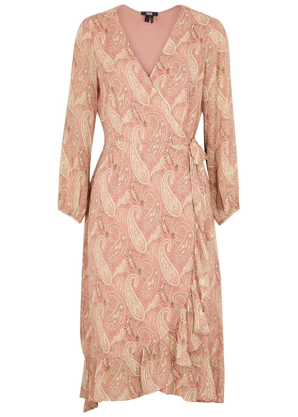 Paige Palazzo paisley-print silk-georgette wrap dress - Harvey Nichols